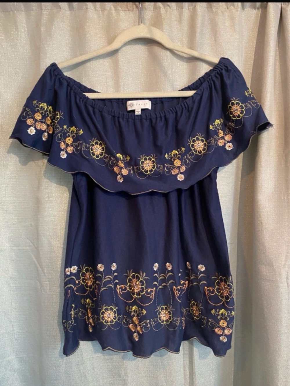 bohemian, peasant-style off-the-shoulder by fever